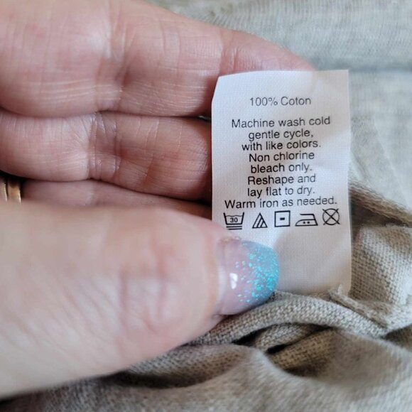 J Crew Grey crew neck thin sweater GUC - Picture 5 of 5